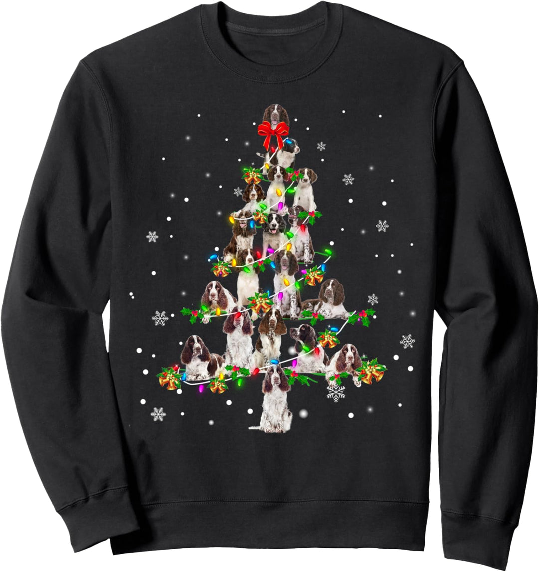 English Springer Spaniel Christmas Tree X-Mas Gift Sweatshirt