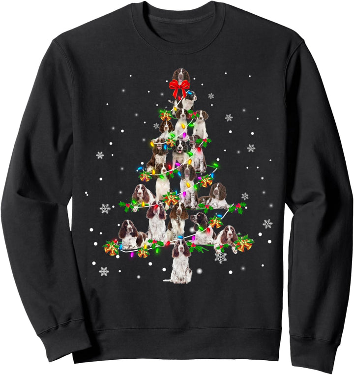 English Springer Spaniel Christmas Tree X-Mas Gift Sweatshirt