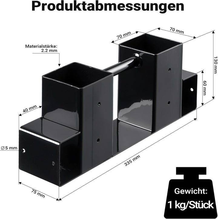 Wiltec Holzstapelhilfe für Kaminholz im 2er Set, Brennholz Stapelhilfe Gestell für Holz
