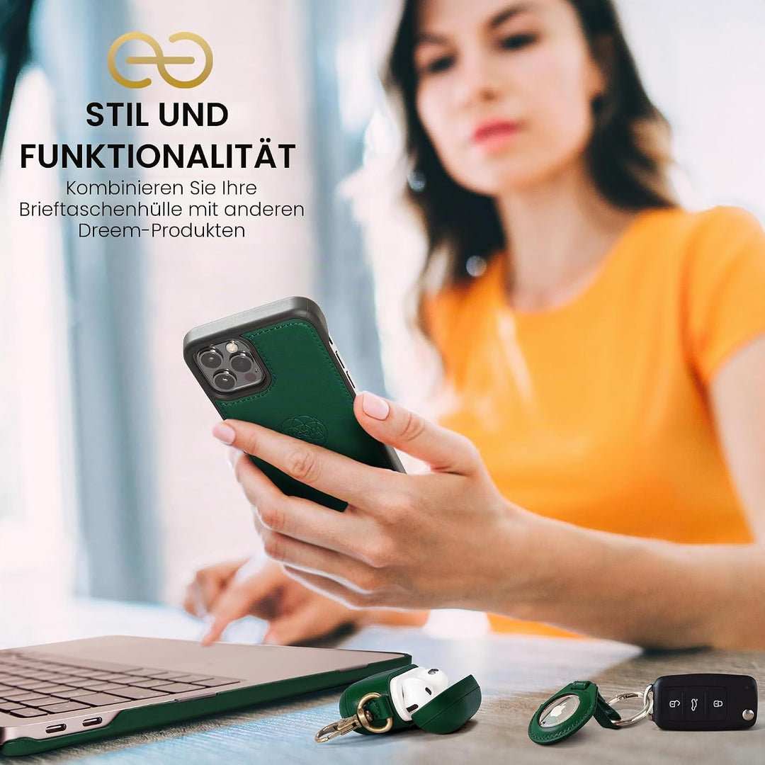 Dreem Fibonacci kompatibel mit iPhone 13 Pro Brieftaschen-Etui / 2-in-1 stossfestes Etui und abnehmb