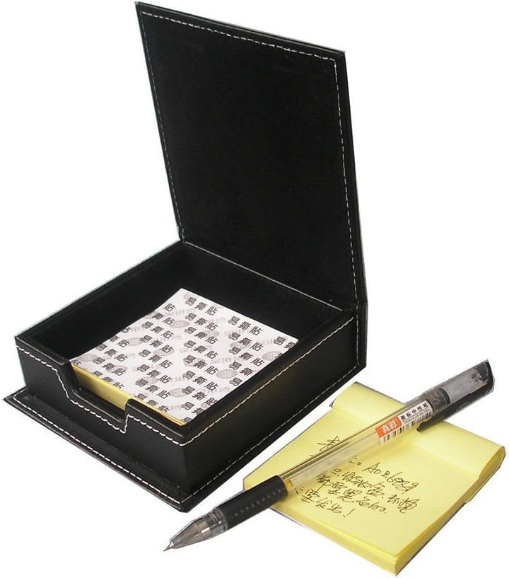 KINGFOM 4pcs Leder büro Schreibtisch Set - Inklusive Schreibtisch Organisator, Kosmetiktücherbox, St