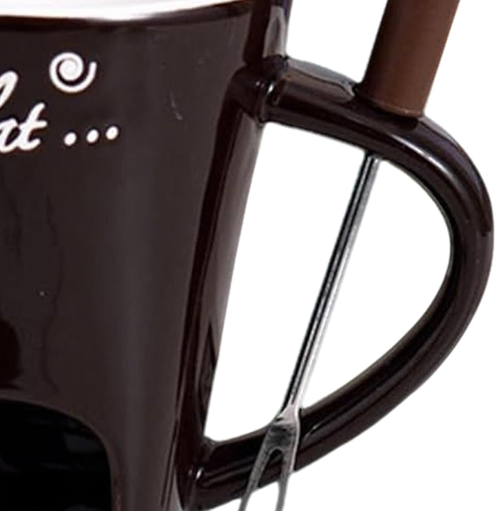 Schokoladen-Fondue-Tasse – kleine Keramik-Simmerbecher, Schokoladenschmelzbecher | für Käse, Karamel