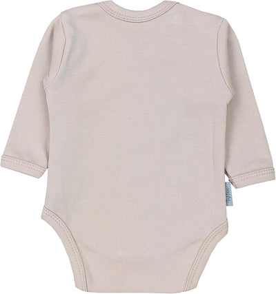 TupTam Mädchen Baby Body Langarm Unifarben 5er Pack 74 Bärchen Rosa Weiss Sterne Grau Nice Teddy Bei