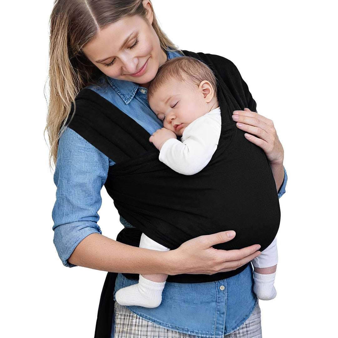 Tragetuch elastisch für Neugeborene und Kleinkinder, Babytragetuch Kindertragetuch Baby Bauchtrage S