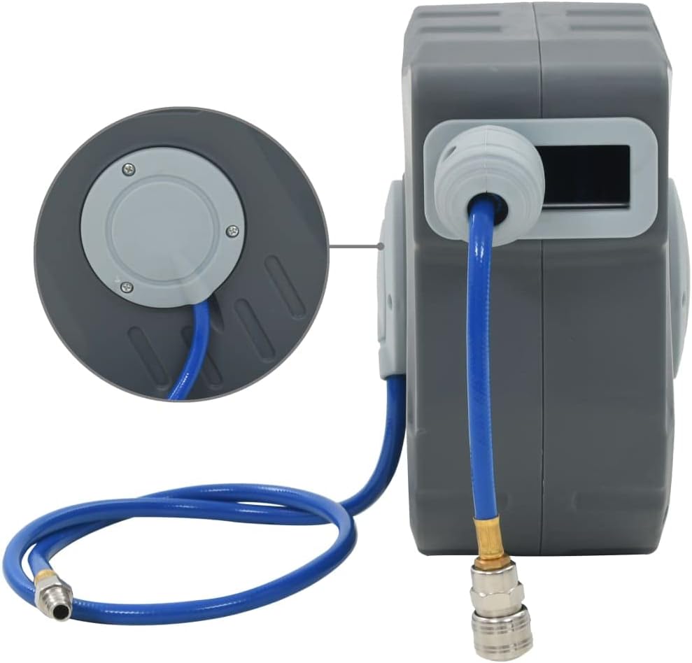 vidaXL Druckluftschlauch Aufroller Automatik Pneumatikschlauch Trommel Schlauchtrommel Schlauchaufro