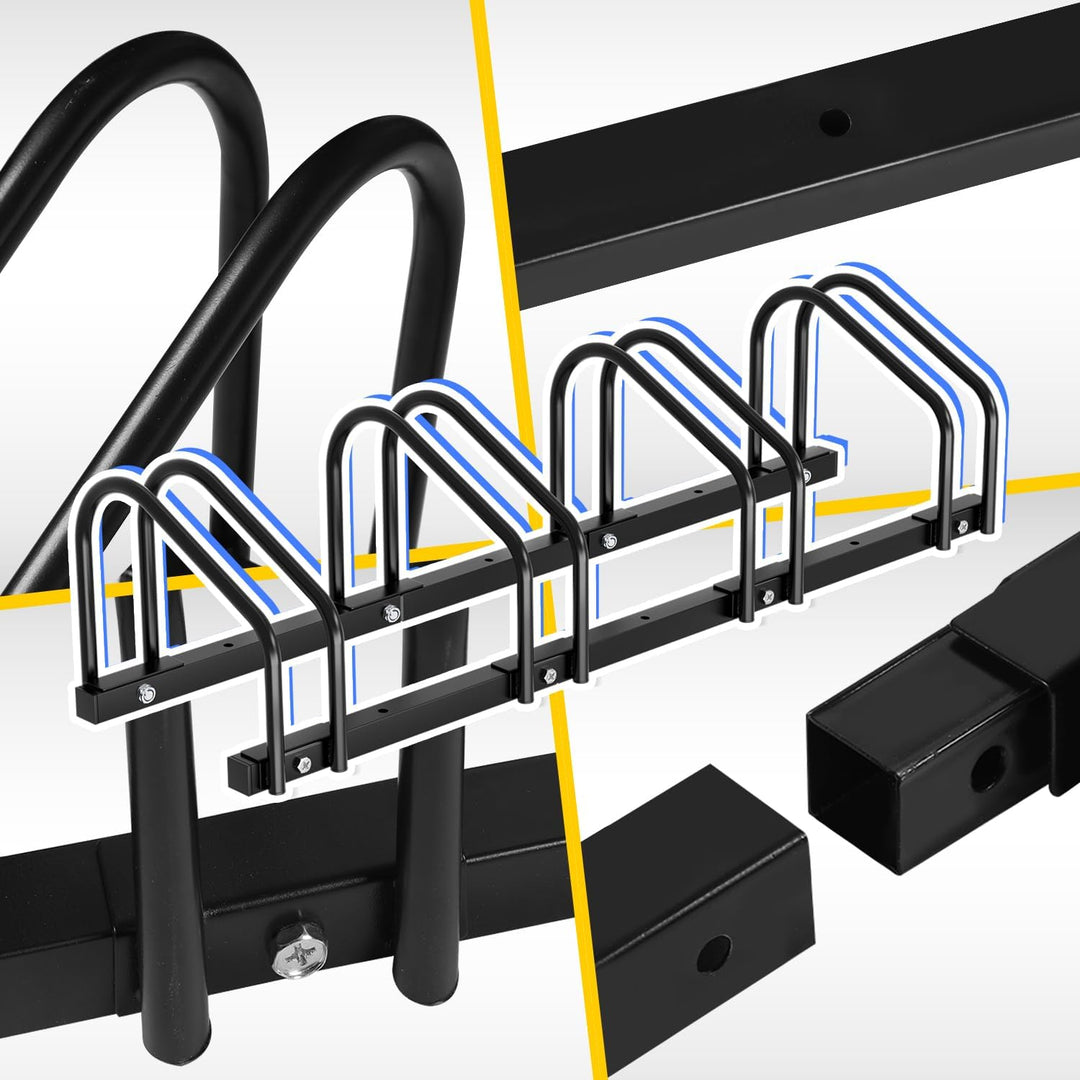 Ikodm Fahrradständer für 3 Fahrräder mit 30cm Radabstand für 35-55 mm Reifenbreite, Fahrradhalter Au