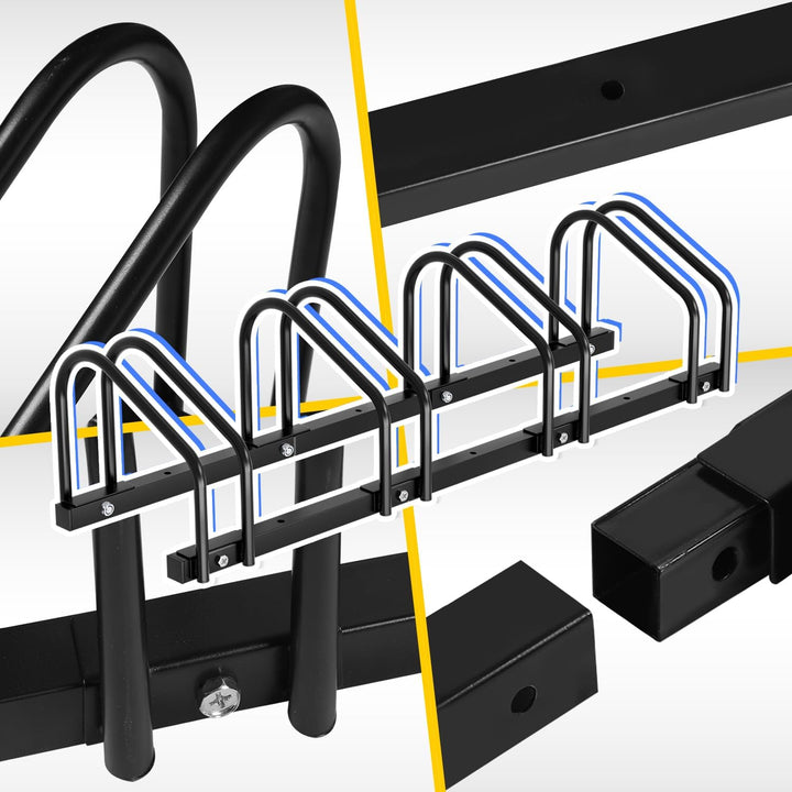 Ikodm Fahrradständer für 2 Fahrräder mit 30cm Radabstand für 35-55 mm Reifenbreite, Fahrradhalter Au