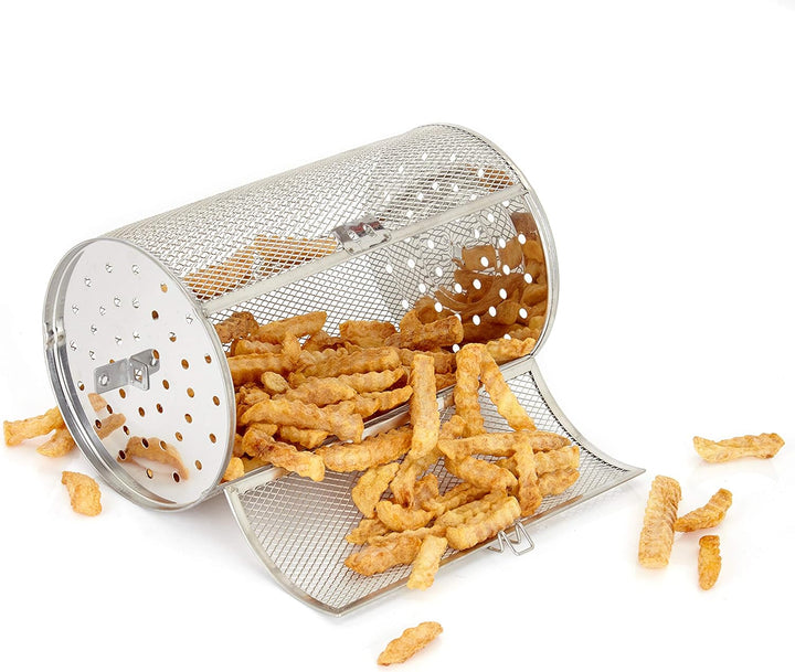 Stillstern Edelstahl Grillkorb für Minibackofen Bratenkorb - 14cm Ø