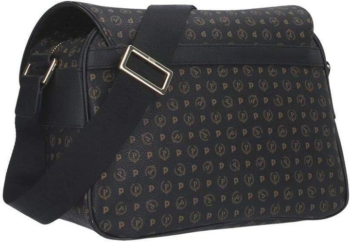 Pollini Damen-Schultertasche mit zwei Taschen aussen Linie Heritage 29x19x29 Einheitsgrösse Nero/Ner