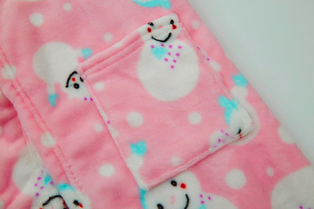 Unisex Baby Korallen Fleece mit Kapuze Morgenmantel Bademantel Jungen Mädchen Kleinkinder Pyjamas Na