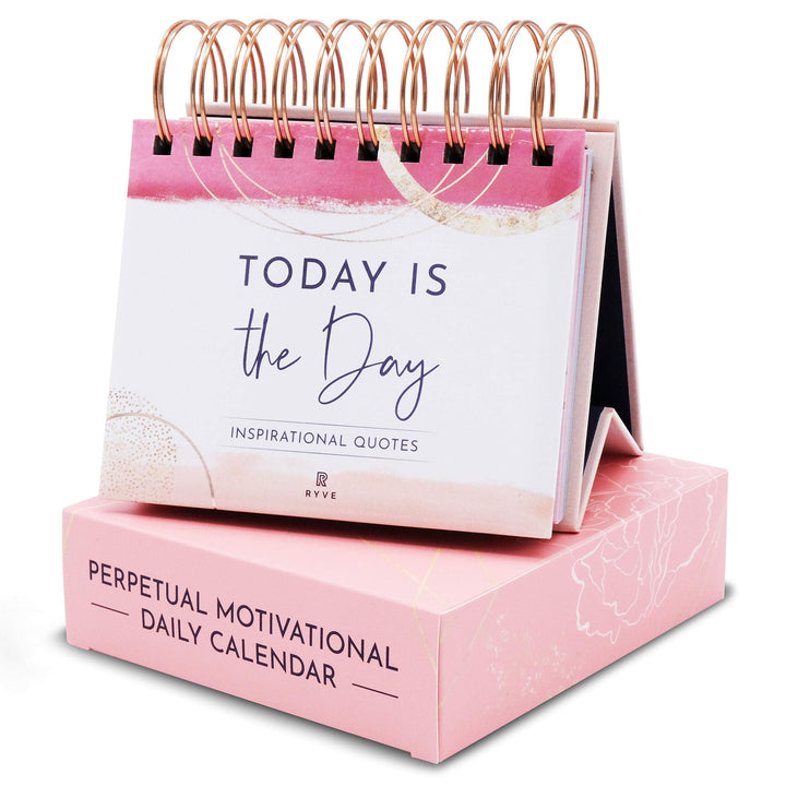 RYVE Motivierender Schreibtisch-Kalender, inspirierende Zitate für Schreibtisch, Schreibtisch-Dekor