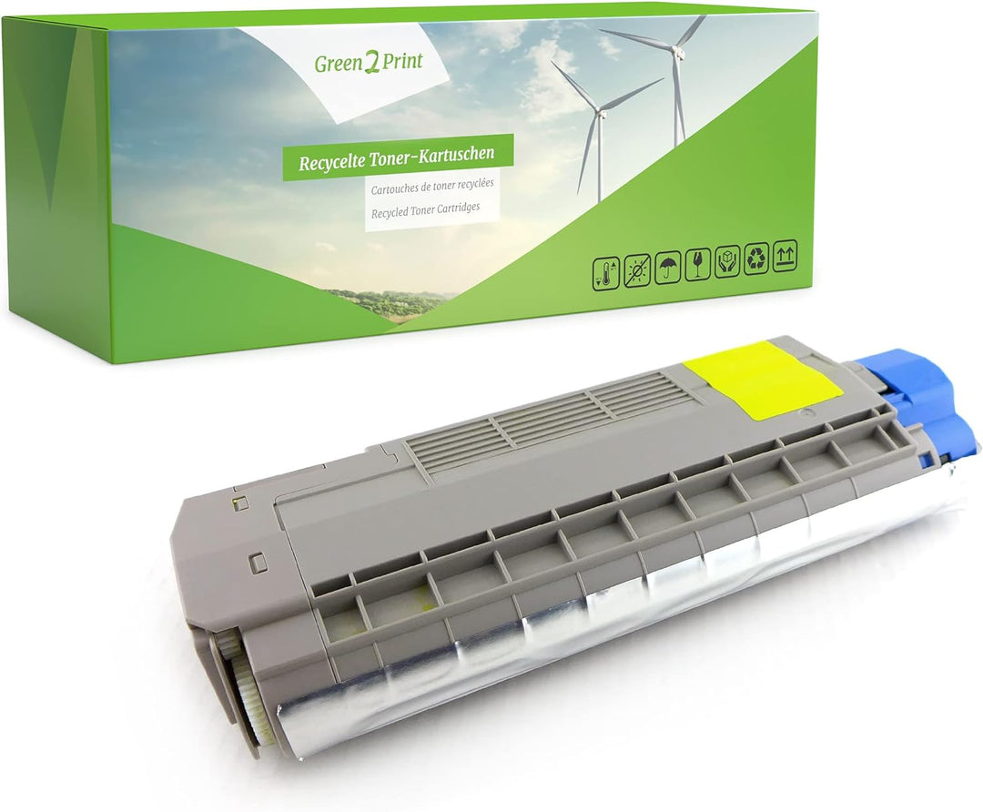 Green2Print Toner gelb 6000 Seiten ersetzt Oki 46507513 passend für Oki ES6412DN, ES6412