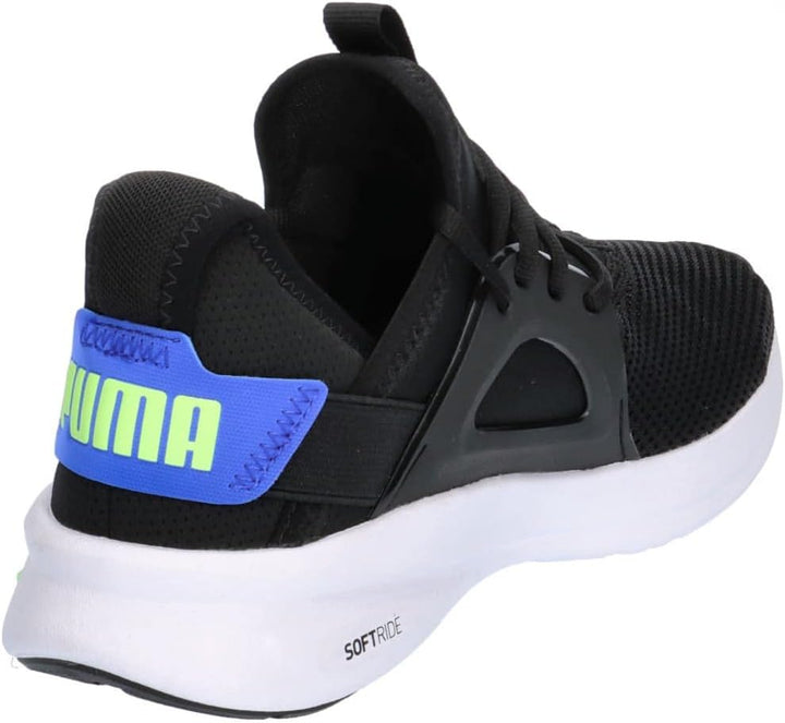 PUMA Herren Softride Enzo Evo Sneaker 44.5 EU Puma Black Fizzy Lime Royal Sapphire, 44.5 EU Puma Bla