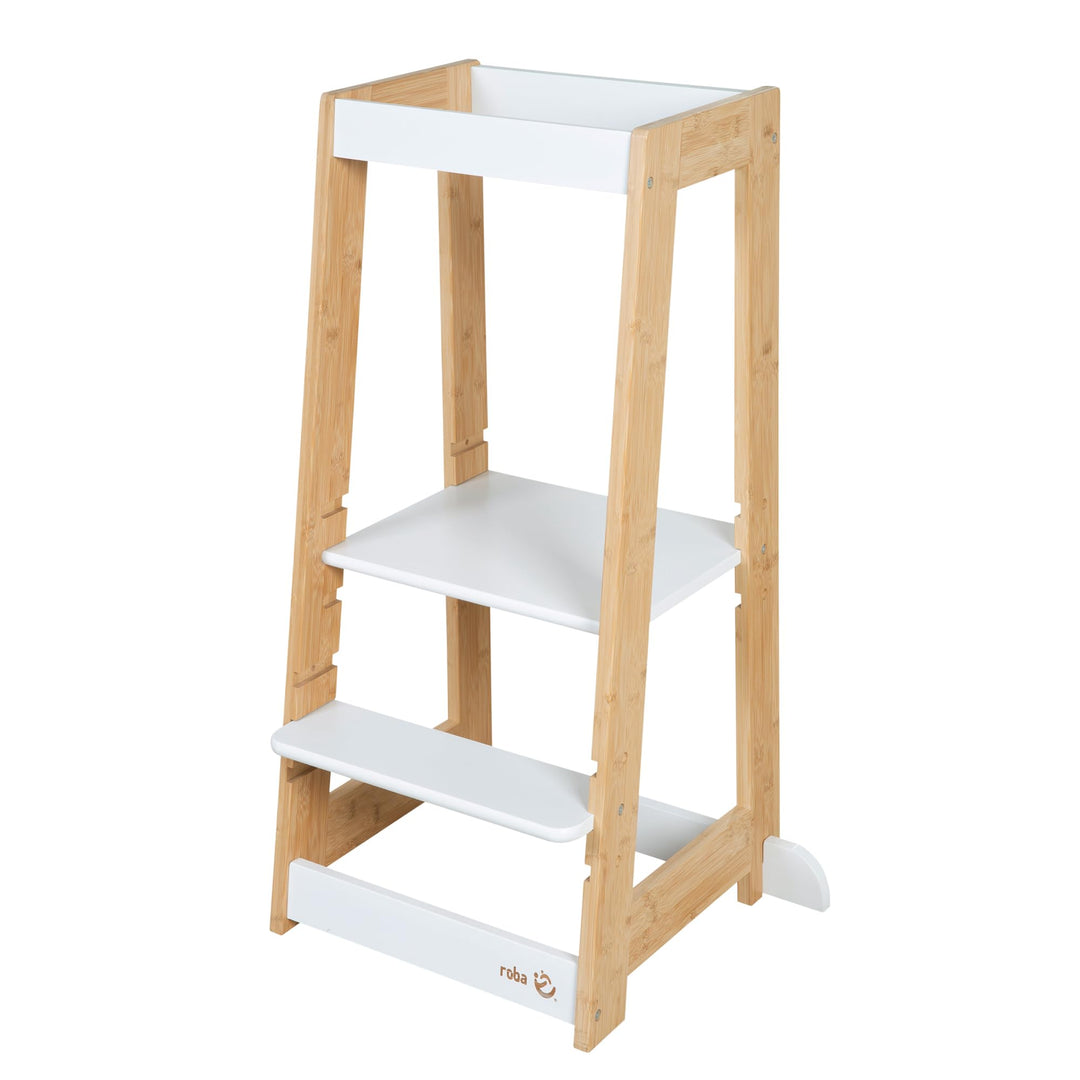 roba Lernturm nach Montessori - Sicherer Tritthocker für Kinder - Ideal als Küchenhelfer - Bis 80 kg