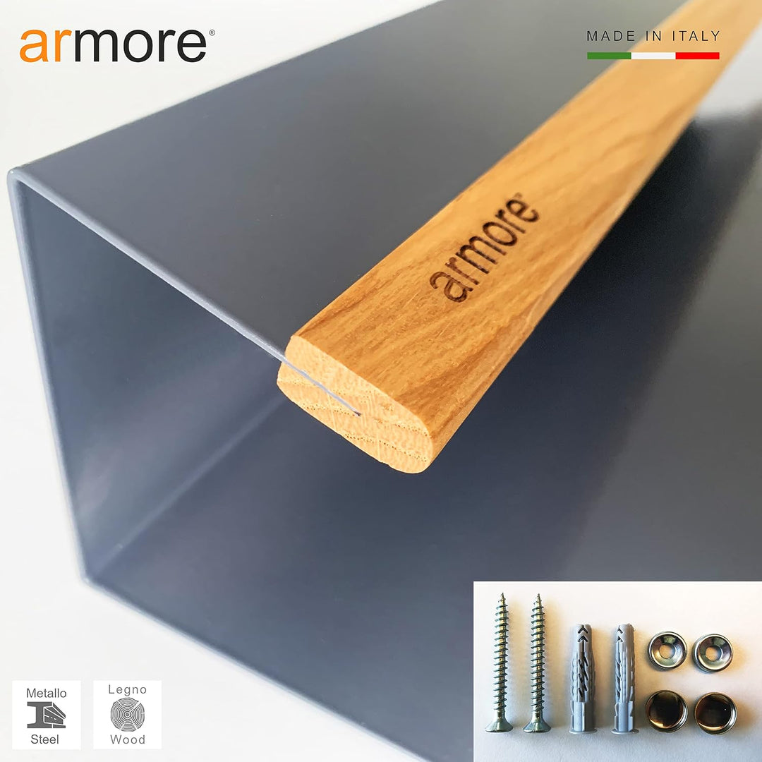 Armore Schuhregal, modern, platzsparend, schmal, zum Aufhängen an der Wand, Eingangsbereich, Metall,