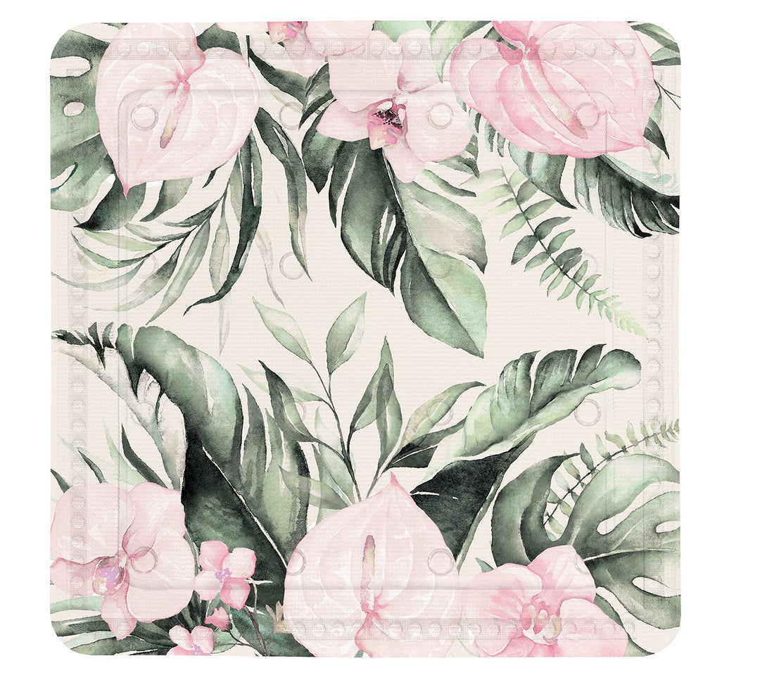 Kleine Wolke Duscheinlage Garden, Farbe: Multicolor, Grösse: 55x 55 cm, Material: PVC