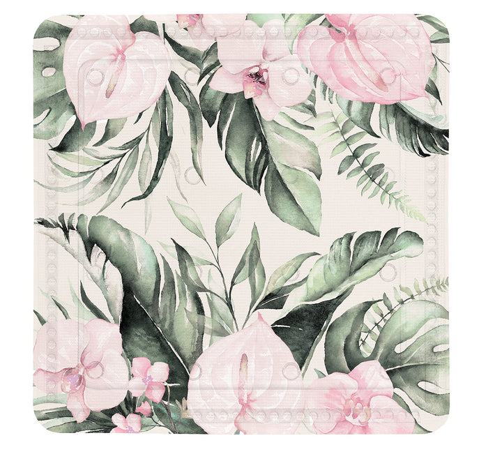 Kleine Wolke Duscheinlage Garden, Farbe: Multicolor, Grösse: 55x 55 cm, Material: PVC