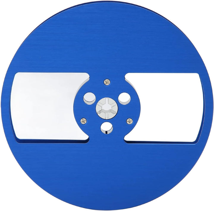 7-Zoll-Leerspule, Aluminiumlegierung, 2-Loch-Tonband-Leerspule, Ersatzteil, 184 G, für Nab-Flansch,