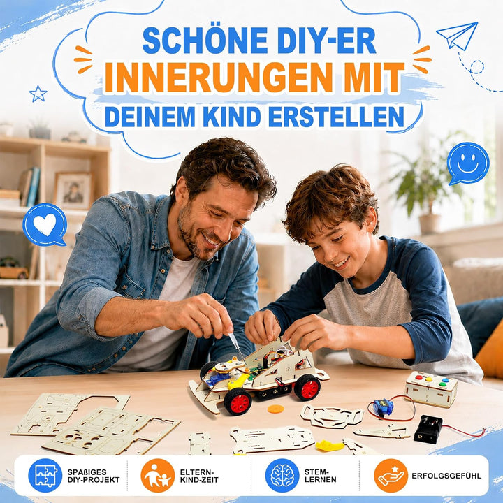Experimente für Kinder ab 8+, DIY Ferngesteuertes Auto, Experimentierkasten