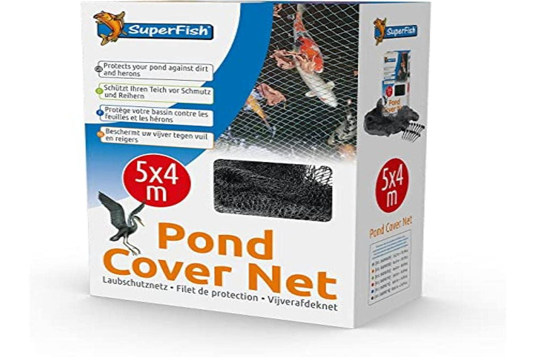Superfish Teichabdecknetz mit 14 Heringen, 5 x 4 m