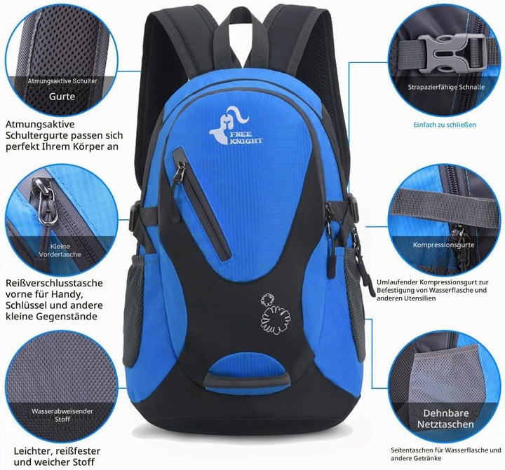 Bseash Kleine Grösse 20L leichte wasserdichte Rucksack, Outdoor Sport Travel Daypack für Radfahren W