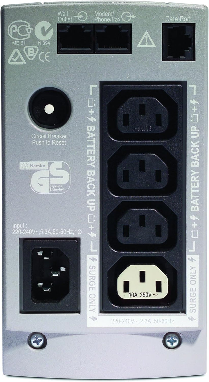 APC Back-UPS CS - BK650EI - Unterbrechungsfreie Stromversorg 650VA (4 Ausgänge IEC, Überspannungssch
