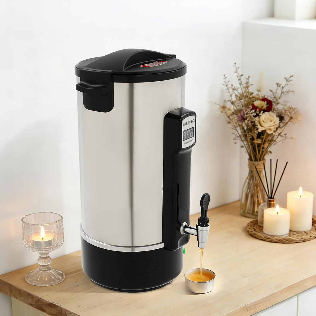 10L Wax Melter Edelstahl Wachswärmer mit LED Anzeige, EU Stecker, 1100W | Grosse Kapazität, schnelle