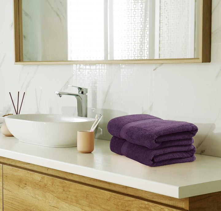 Utopia Towels - 8 teilig Handtücher Set aus Baumwolle mit Aufhänger - 2 Badetuch, 2 Handtücher und 4