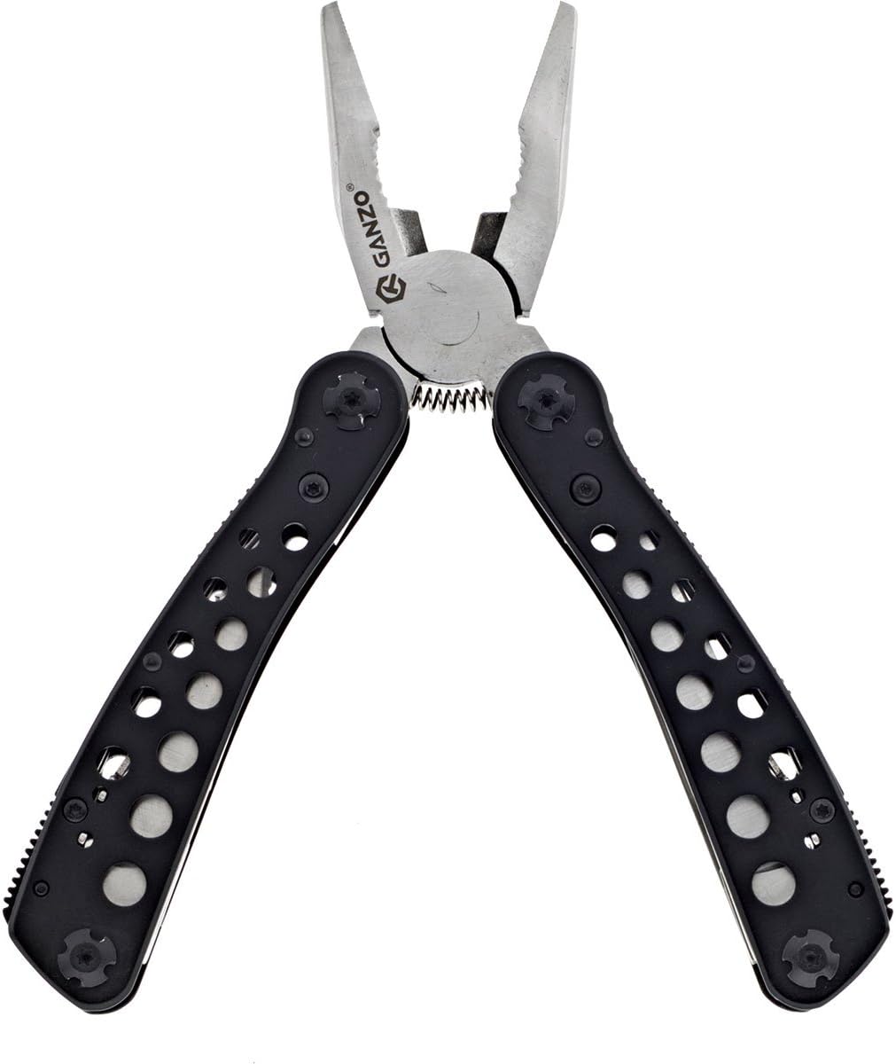 Ganzo G204 Multitool, Edelstahl, rostfrei, über 20 Funktionen, inkl. Tasche