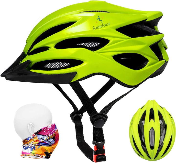 ioutdoor Premium Fahrradhelm, CE CPSC Zertifikat, Radhelm mit Abnehmbarer Sonnenblende und Insektenn