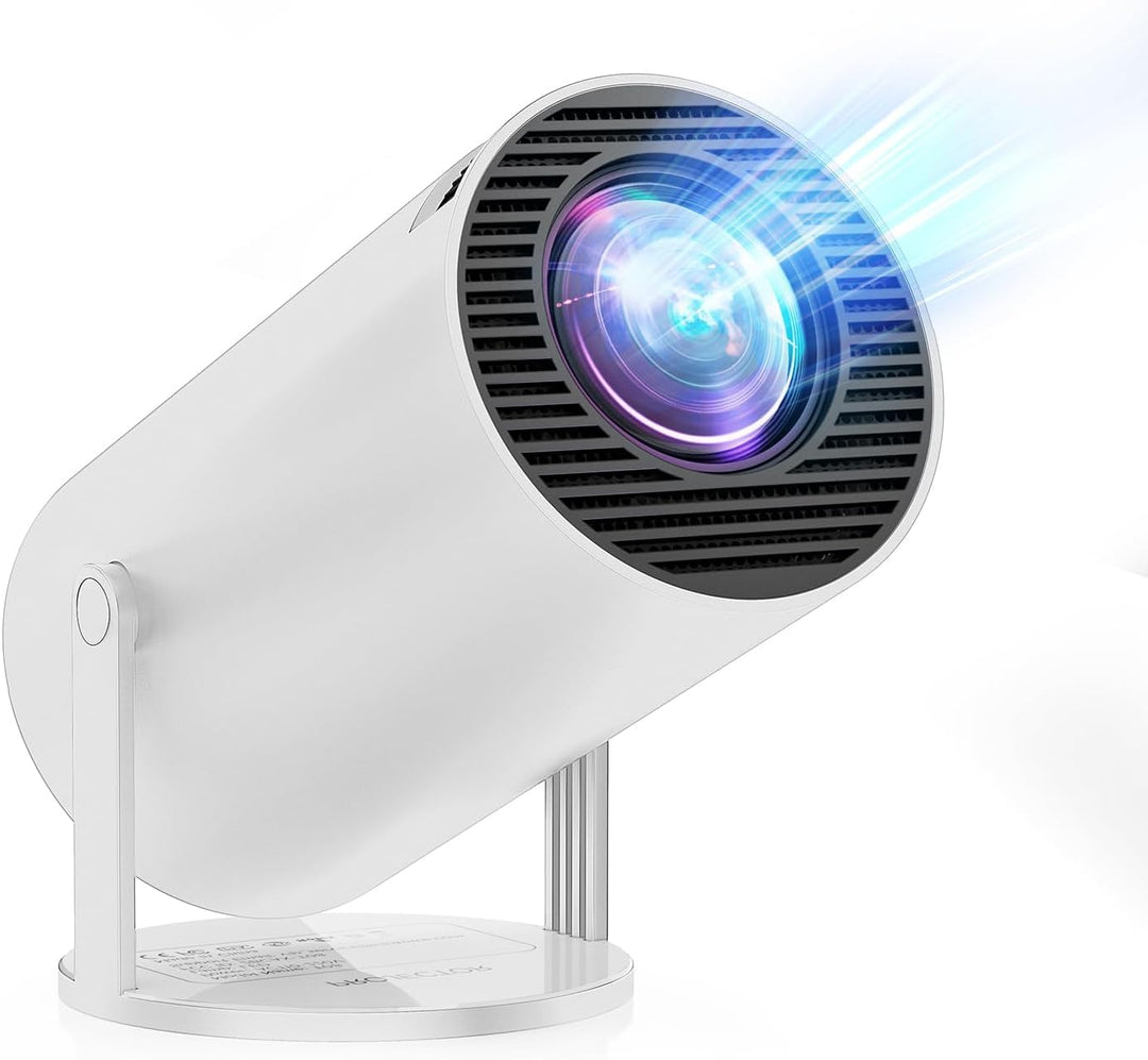 [Integrierte App & Android 11.0] Beamer 2026 Upgraded Mini Projektor tragbar 20000 Lumen 4K unterstü