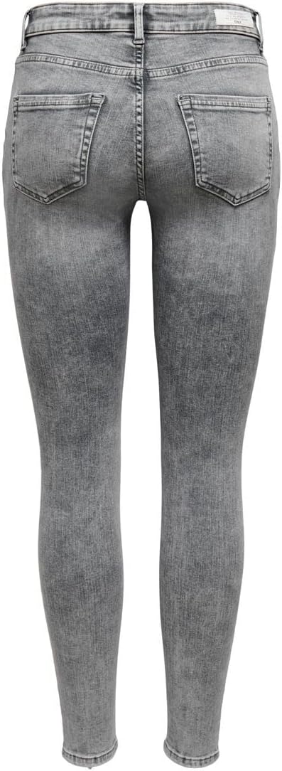 ONLY Damen Jeans XS / 32L Grey Denim, XS / 32L Grey Denim