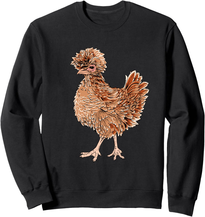 Zeichnung eines Strupphuhn - Hühner Sweatshirt
