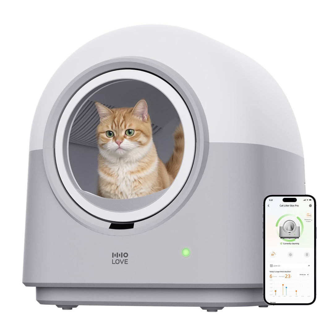 HHOLOVE Katzenklo Selbstreinigend Katzentoilette Gross XXL, Automatisches Katzenklo Elektrisches, AP