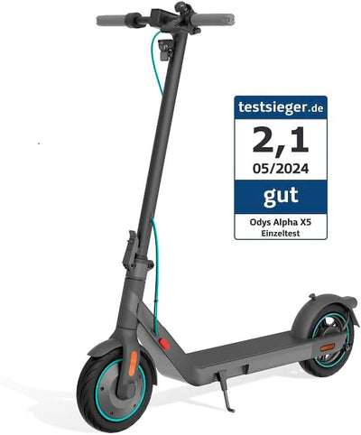 Odys Faltbarer E-Scooter mit Strassenzulassung & Appanbindung (je nach Model bis zu 100km Reichweite