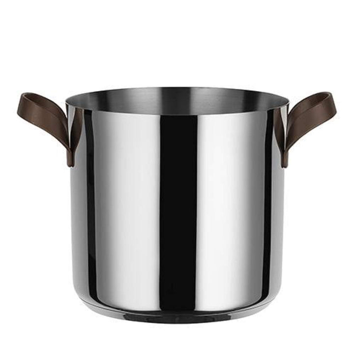 Alessi PU100/20 edo Suppentopf mit zwei Griffen, Edelstahl, Stahl, braun Ø 20 Stahl, Braun, Ø 20 Sta
