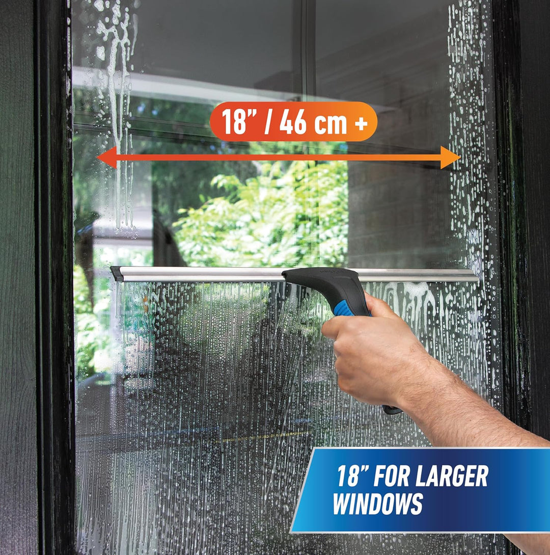 Unger Professional 45,7 cm EZ Change Fenster- und Glasreinigungsrakel – Reinigungsmittel, Abzieher f
