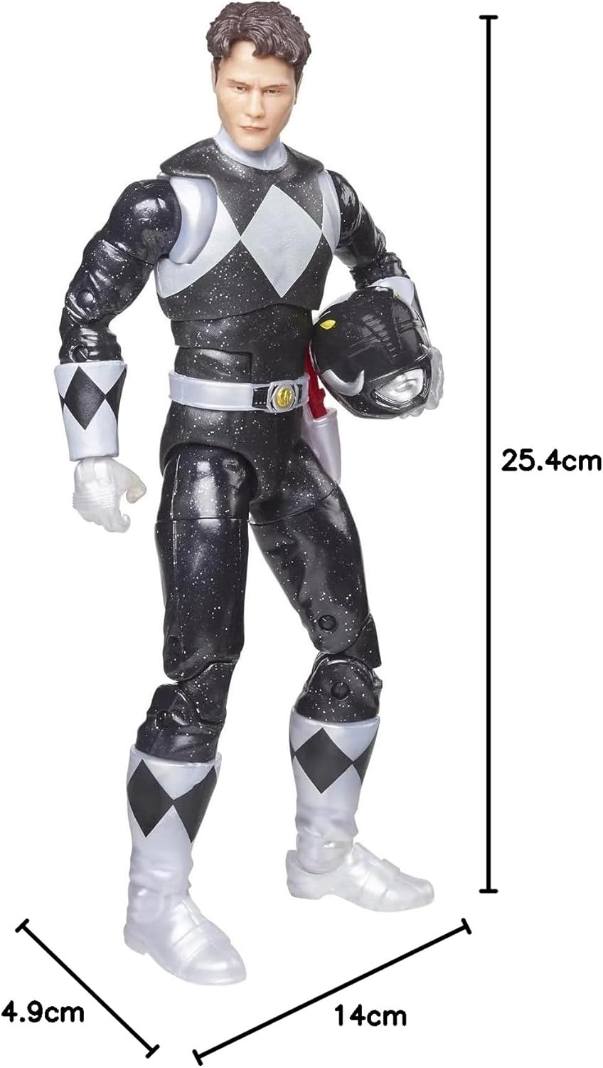 Power Rangers Lightning Collection - Black Ranger, 15,2 cm Schwarz, Schwarz