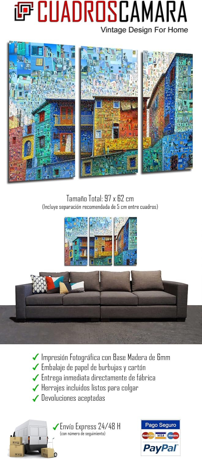 Wandbild - Buenos Aires, Argentinien, 97 x 62 cm, Holzdruck - XXL Format - Kunstdruck, ref.26371