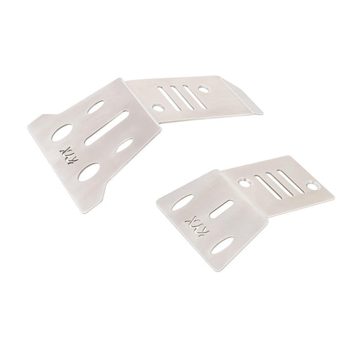 RC Chassis Armor Guard Plate for Arrma 1/14 Mojave GROM RC Stainless Steel Front and Rear Chassis Gu