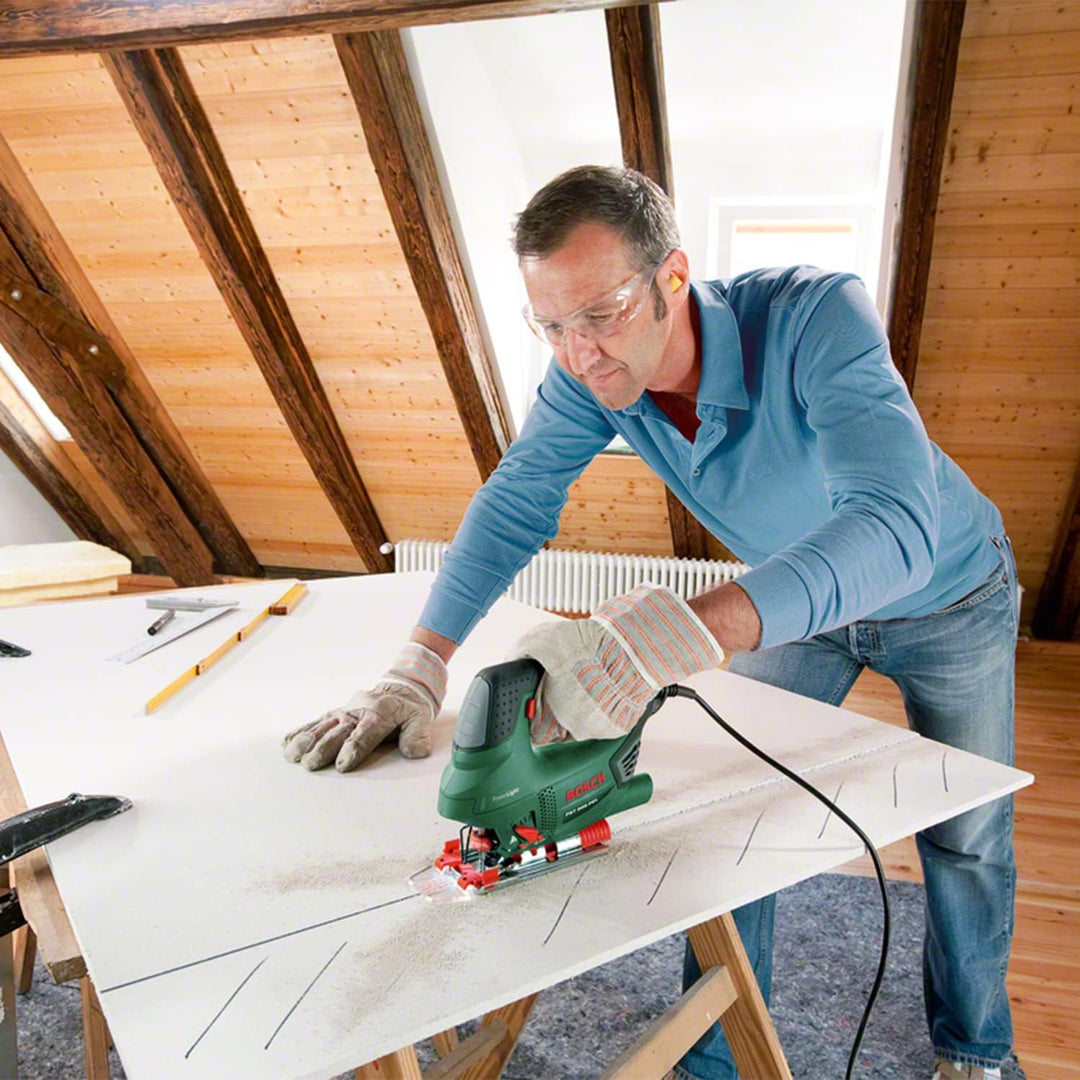 Bosch Home and Garden Stichsäge PST 900 PEL, Grau (620W, Hubzahl bei Leerlauf 500 bis 3100 U/min, in