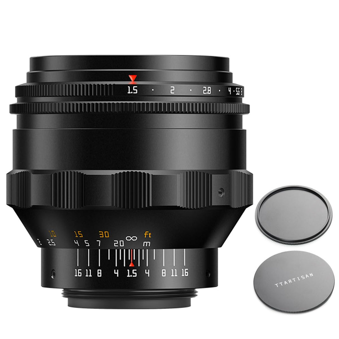TTARTISAN 75mm f1.5 Swirly Bokeh Objektiv, manuelles Vollformat-Objektiv mit grosser Blende für M42-