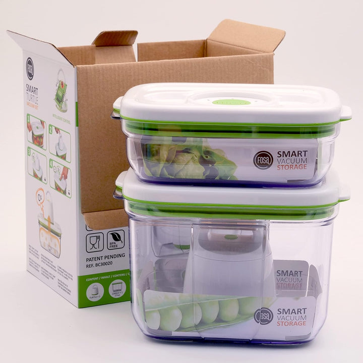 FOSA BARCELONA MIDI-STARTER-SET 3-teilig - BC30020 – Smarte Vakuum-Lebensmittelaufbewahrung – Vakuum