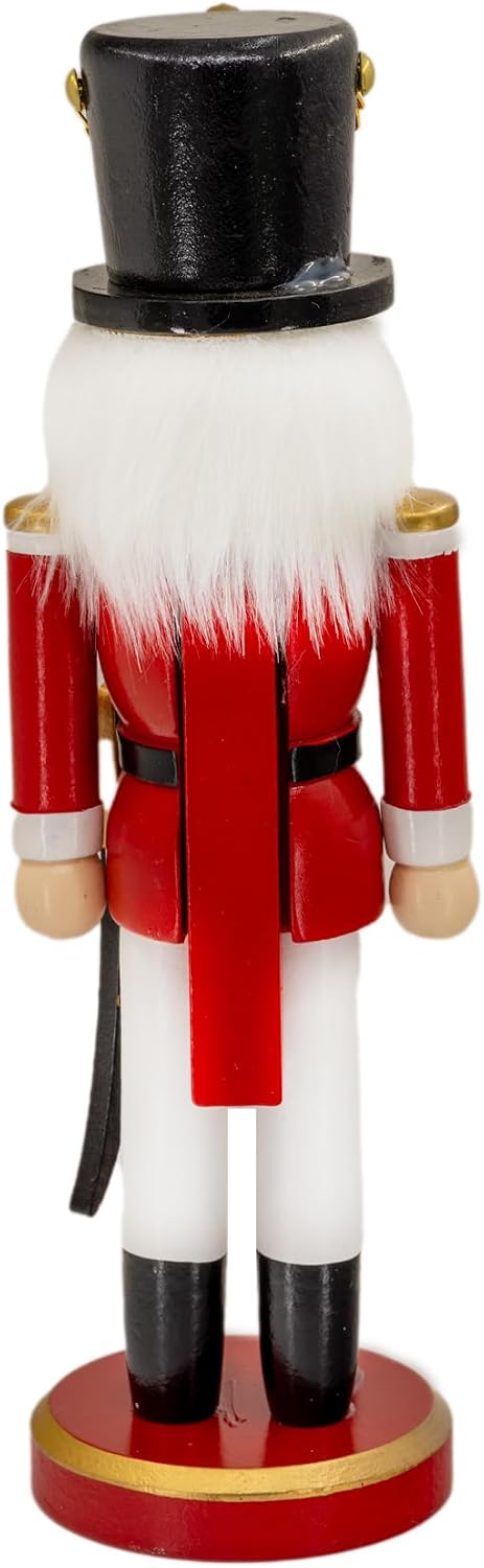 Kaladia Deko Nussknacker Figur Soldat aus Holz – Höhe: 26 cm – traditionelle Weihnachtsnussknacker i