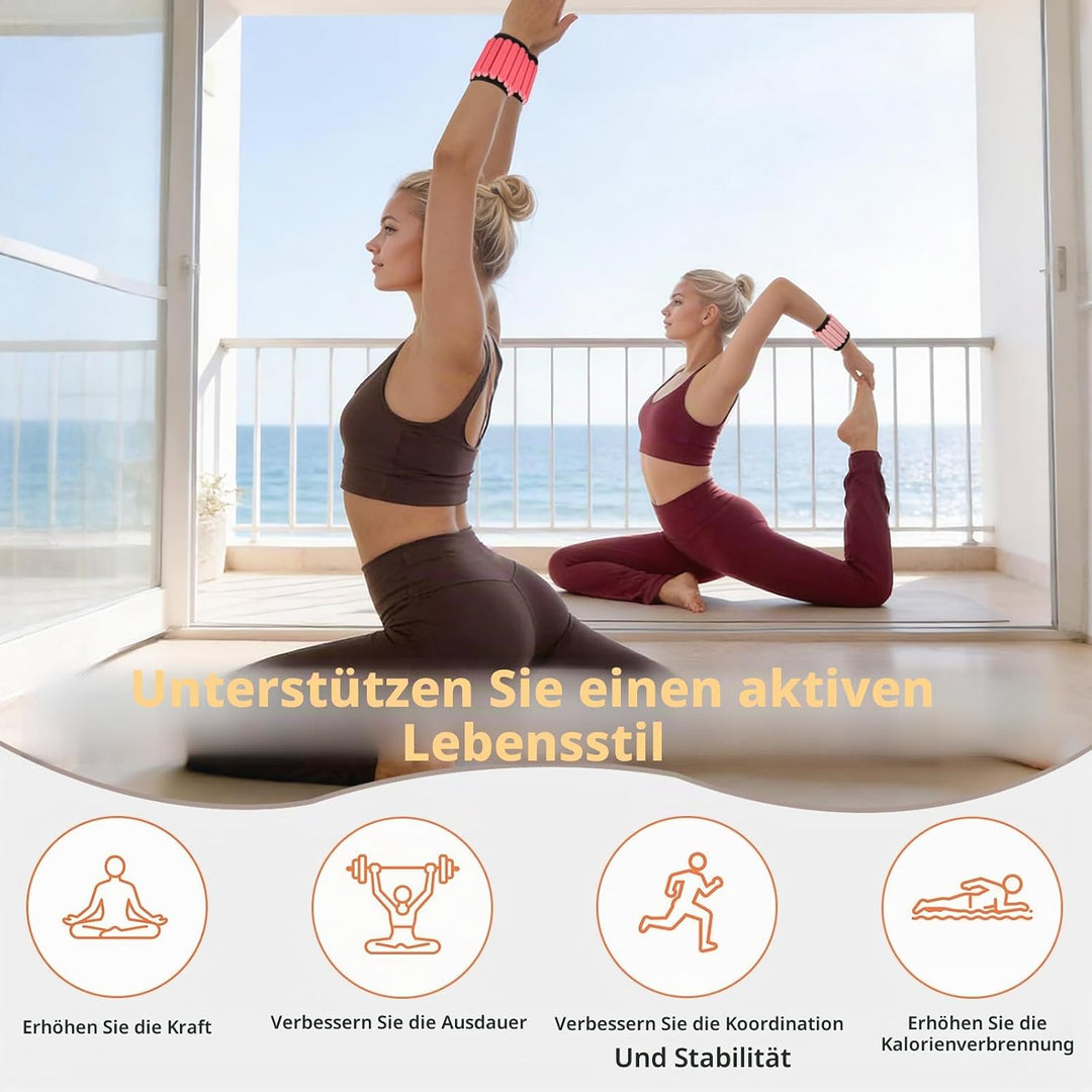 Abahub Magnetische Gewichte Hand Fuss Wrist Ankle Weights Handgelenk Gewichte für Beine und Arme Set