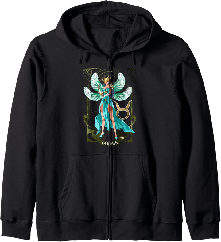 Taurus Fairy Zodiac Birthday Anime Fairies Taurus Kapuzenjacke