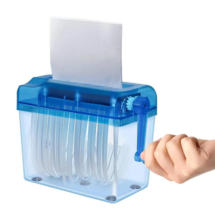 Hand-Aktenvernichter, Tragbare Streifenschnitt-Aktenvernichtermaschine, Hand-Aktenvernichter mit 1 L