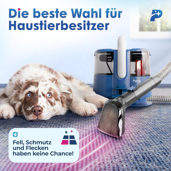 Waschsauger Nass Trockensauger Percy – 600W Nasssauger Polsterreiniger Gerät– Teppich Reinigungsgerä