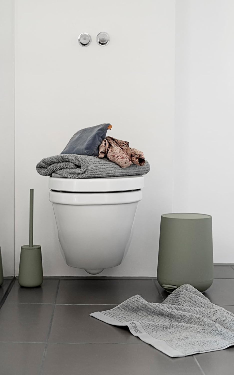 Zone Denmark Nova Mülleimer fürs Bad, Kosmetikeimer, Abfalleimer fürs Badezimmer, Durchm. 20,5 cm, H