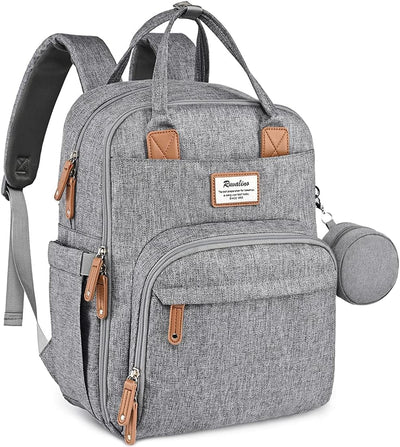 RUVALINO Wickeltasche Rucksack Grosser Wickelrucksack mit multifunktionalen Babytaschen und mobiler